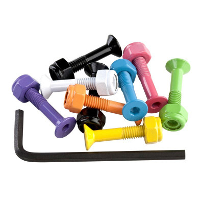 Skateboard Hardware - ENUFF - Colored - Allen - 1"- Set of 8