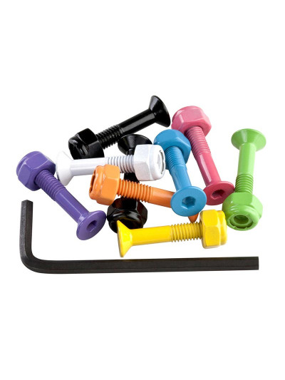 Skateboard Hardware - ENUFF - Colored - Allen - 1"- Set of 8