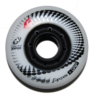 Skates Wheels - HYPER Concrete + Grip - 72mm 84a - Set of 4