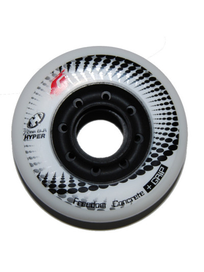 Skates Wheels - HYPER Concrete + Grip - 72mm 84a - Set of 4