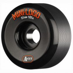 MINI LOGO A-Cut 51mm Black Wheels x4