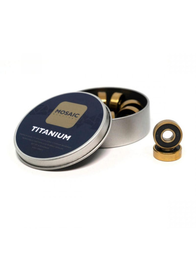 Skateboard Bearings - MOSAIC Super Titanium 1 - ABEC-7 - Set of 8