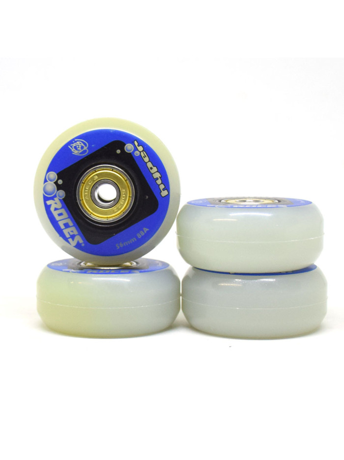Skates Wheels - HYPER x ROCES - 56mm 88a + Bearings - Set of 4