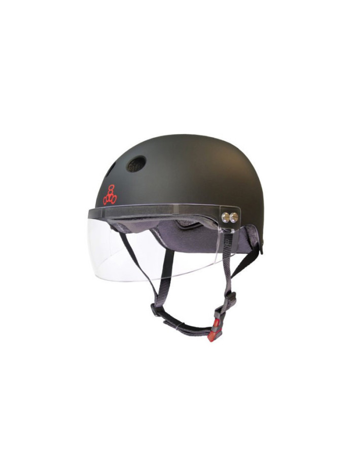 Casque Visière Roller - TRIPLE EIGHT Sweatsaver - Noir