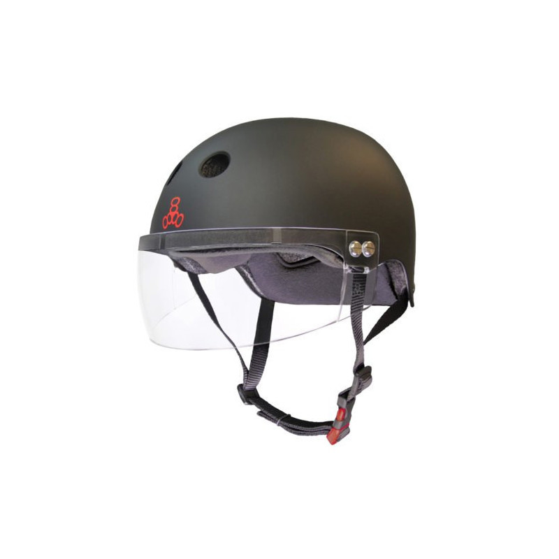 Casque Visière Roller - TRIPLE EIGHT Sweatsaver - Noir