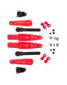 Boucle Coup de Pied Roller - FR SKATES Double Strap - Rouge - Paire