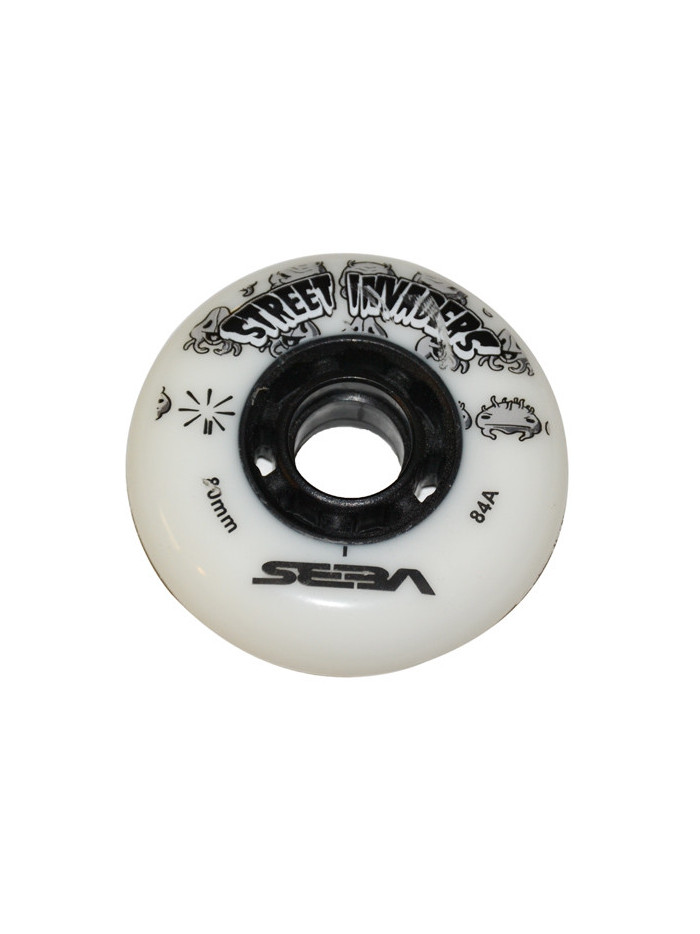 Skates Wheel - SEBA Street Invaders - 76mm 84a - White - Unit