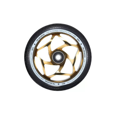 Scooter Wheel - BLUNT Tri Bearing - 120mm Gold/Black - Unit