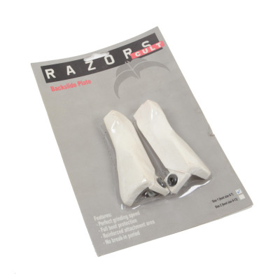 Skates Backslide Plates - RAZORS Cult - White - Pair