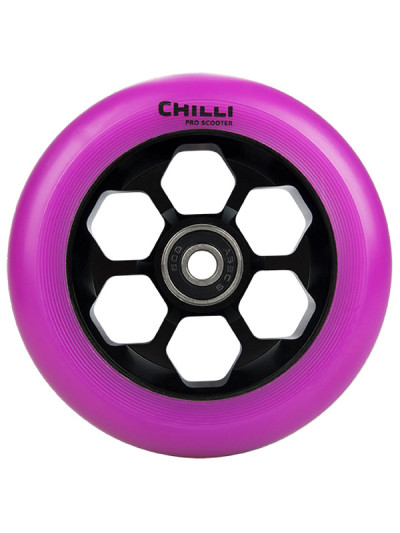 Roue Trottinette - CHILLI Honeycomb - 110mm Violette - Unité