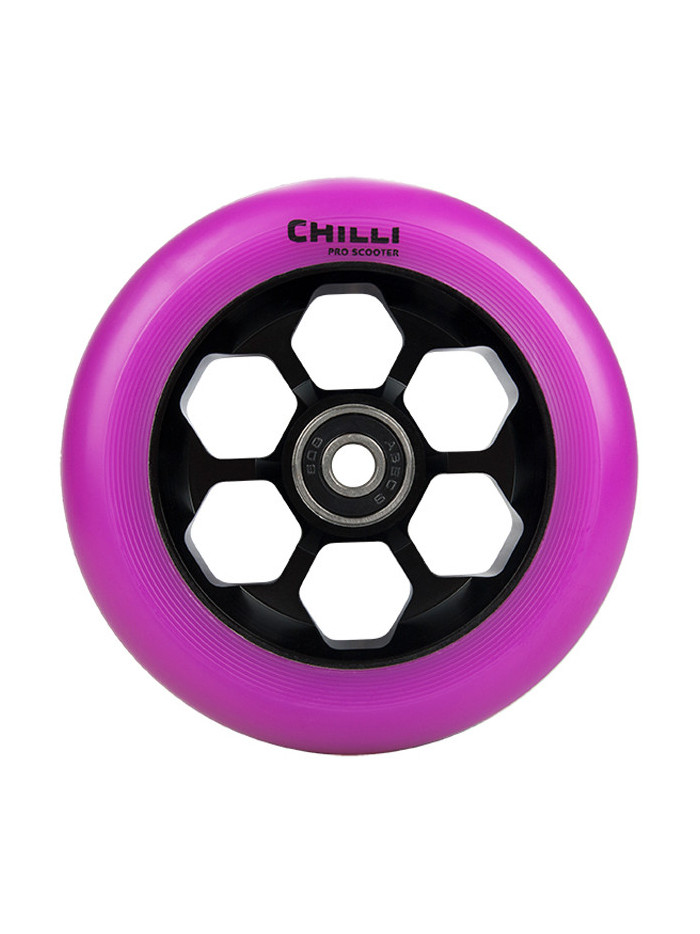 Scooter Wheel - CHILLI Honeycomb - 110mm Purple - Unit