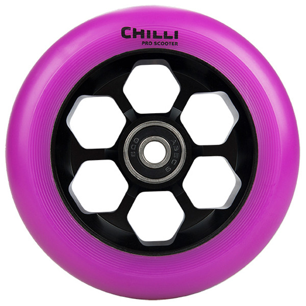 Roue Trottinette - CHILLI Honeycomb - 110mm Violette - Unité