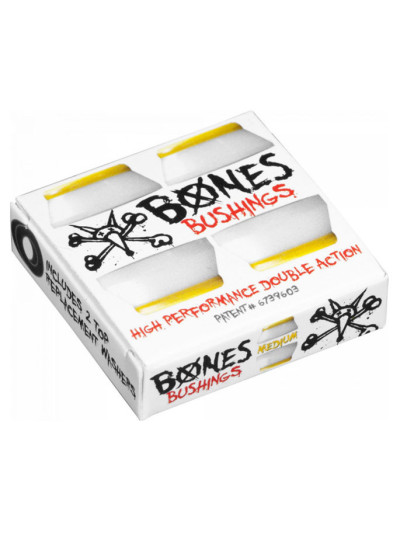 Bushing Skate - BONES - Blanc - Moyen - Jeu de 4