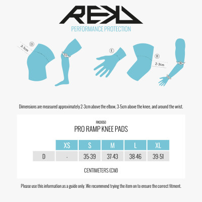 Knee Pad - REKD Pro Ramp - Sizes
