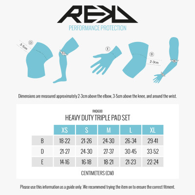 Protective Set - REKD Heavy Duty - Sizing