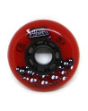 Roue Roller - FR SKATES Street Invaders - 80mm 84a - Rouge - Jeu de 4