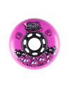 Skates Wheels - FR SKATES Street Invaders - 80mm 84a - Pink - Set of 4