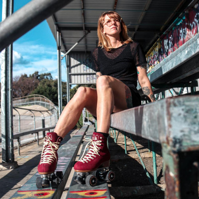 Recreational Roller Skates - CHUFFED SKATES Wanderer - Burgundy