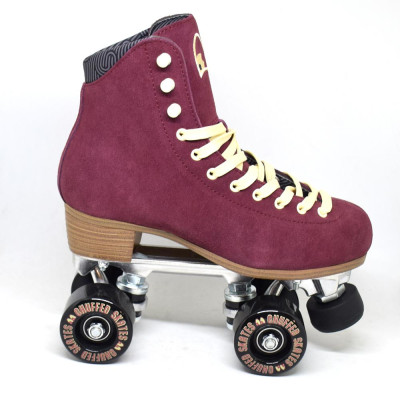 Recreational Roller Skates - CHUFFED SKATES Wanderer - Burgundy