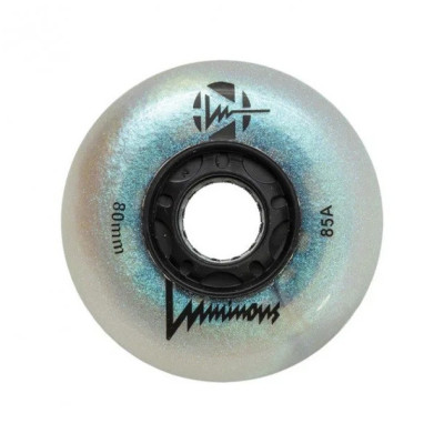 Roue Roller - LUMINOUS - 80mm 85a - Black Pearl - Jeu de 4