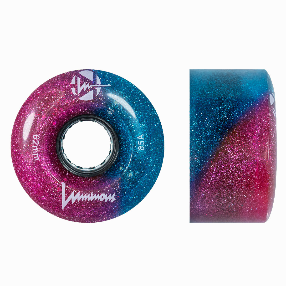 Roue Lumineuse - LUMINOUS Quad - 62mm 85a - Galaxy - Jeu de 4