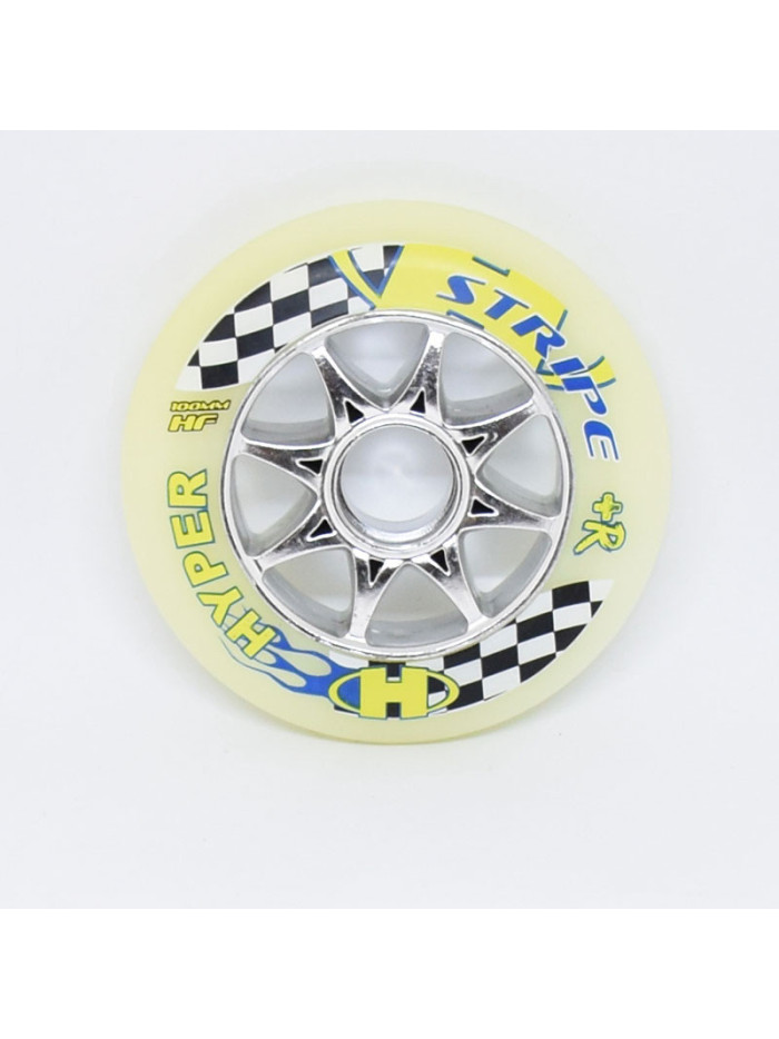 Skates Wheels - HYPER Stripe - 100mm 85a - Set of 8
