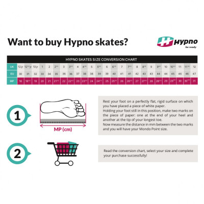 Chaussure Roller Derby - HYPNO ROLLERSKATES Hyperion - Noir tableau pointure