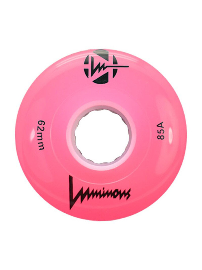 Roue Lumineuse - LUMINOUS Quad - 62mm 85a - Rose - Jeu de 4