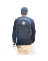 Skateboard Backpack - CLIC-N-ROLL - Black