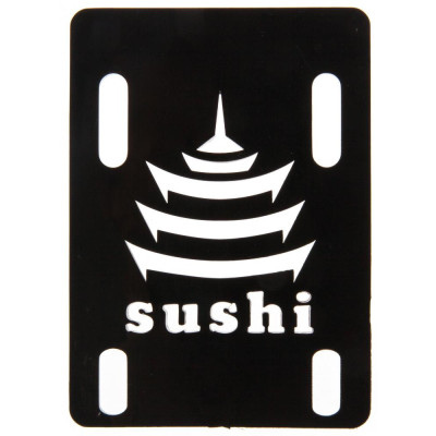 Skateboard Riser Pads - SUSHI - Black - Pair