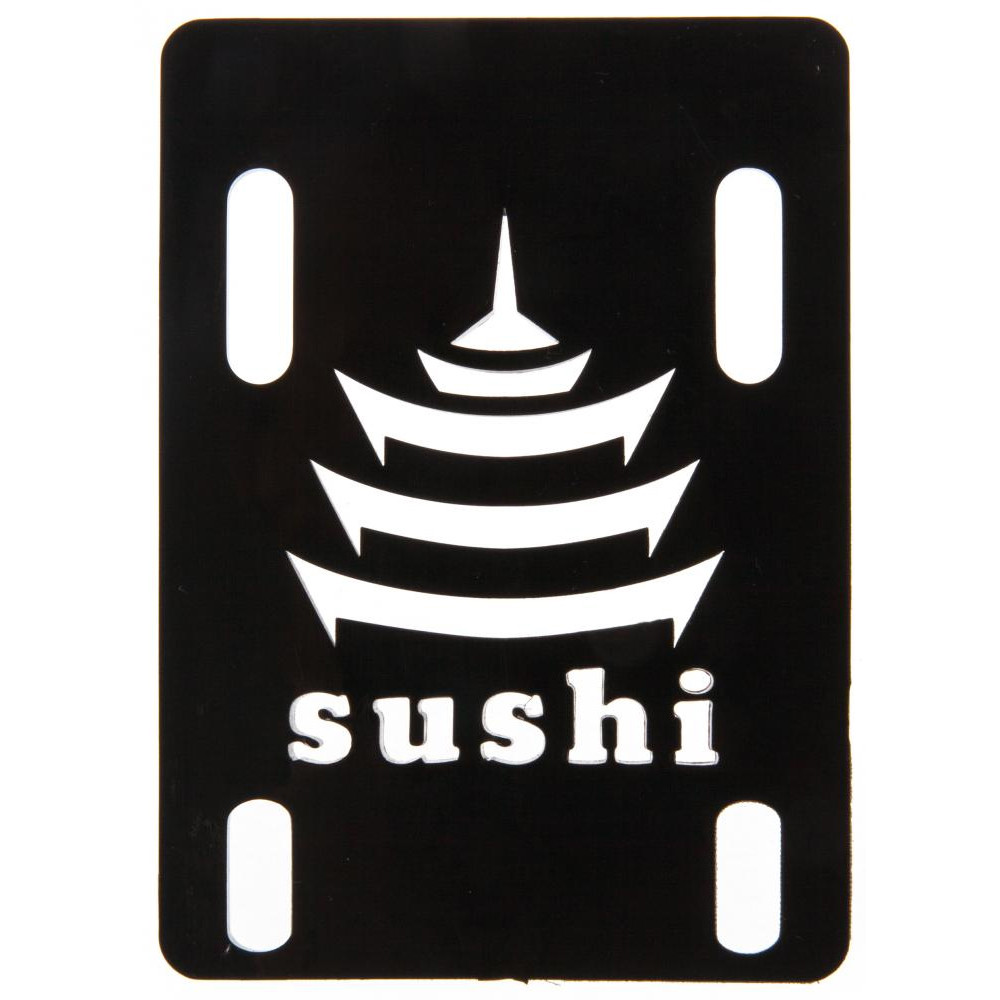 Skateboard Riser Pads - SUSHI - Black - Pair