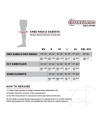 Knee Pad - 187 KILLER PADS Pro - White sizing chart