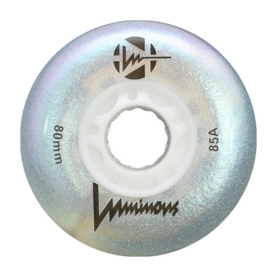 Roue Roller - LUMINOUS - 80mm 84a - White Pearl - Jeu de 4