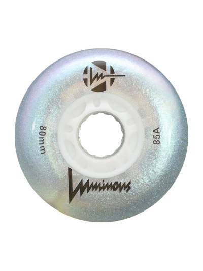 Roue Roller - LUMINOUS - 80mm 84a - White Pearl - Jeu de 4