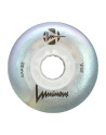 Skates Wheels - LUMINOUS - 80mm 84a - White Pearl - Set of 4