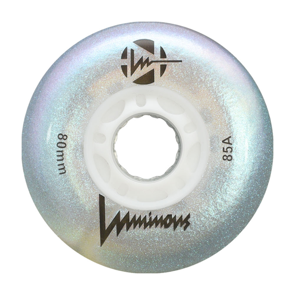 Roue Roller - LUMINOUS - 80mm 84a - White Pearl - Jeu de 4