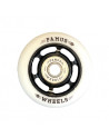 Roue Roller - FAMUS 6 Spokes - 60mm 92a - Noir Blanc - Jeu de 4