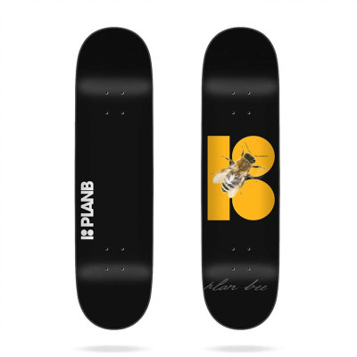 Skateboard Deck - PLAN B Bumble - Black - 8.25"