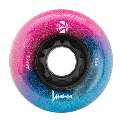 Roue Roller - LUMINOUS - 72mm 85a - Galaxy - Jeu de 4