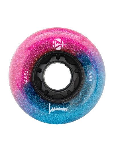 Roue Roller - LUMINOUS - 72mm 85a - Galaxy - Jeu de 4