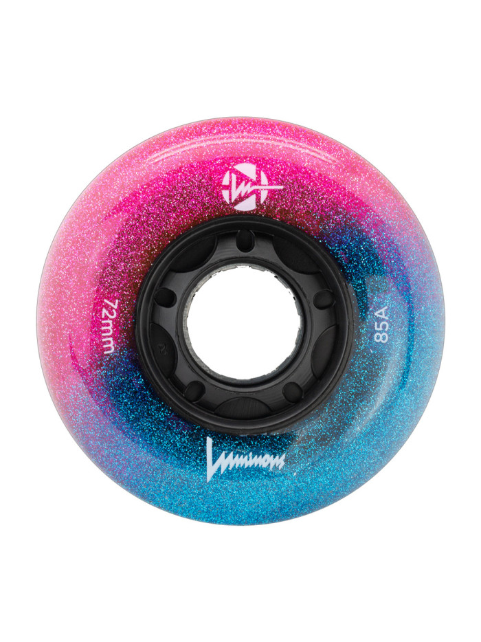 skates Wheels - LUMINOUS - 72mm 85a - Galaxy - Set of 4