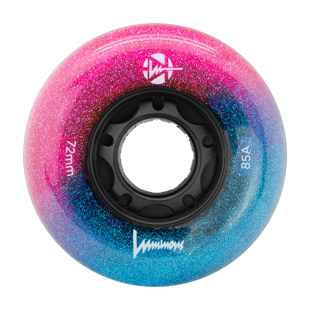 Roue Roller - LUMINOUS - 72mm 85a - Galaxy - Jeu de 4