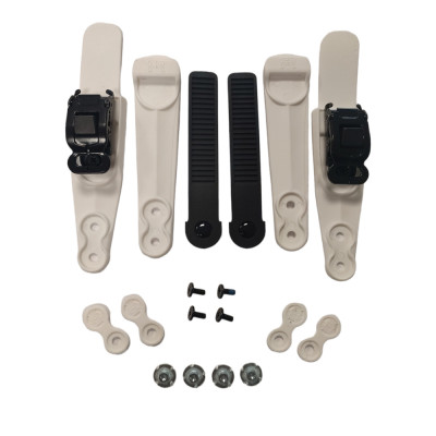 Bouche Coup de Pied Roller - FR SKATES Double Strap - Blanc - Paire
