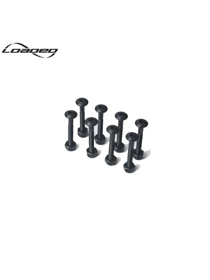 Skateboard Hardware - LOADED Button Head - Allen - 1.5" - Set of 8