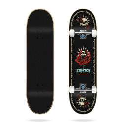 TRICKS Red Rose 7.87" Complete Skateboard