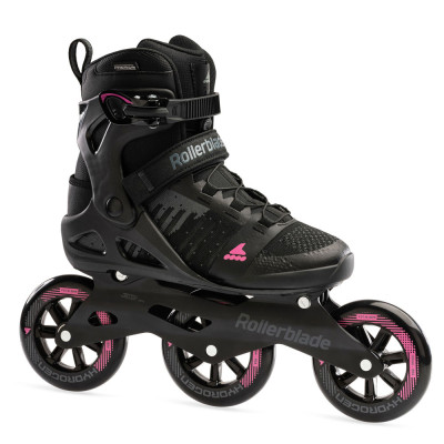 Fitness Women 3 Wheels Skates - ROLLERBLADE Macroblade - 110 3WD W Black Orchid