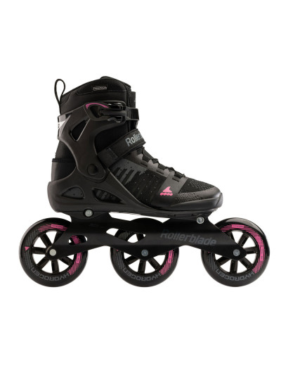Roller Femme 3 Roues Fitness - ROLLERBLADE Macroblade - 110 3WD W Noir Orchidée