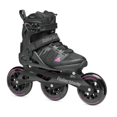 Fitness Women 3 Wheels Skates - ROLLERBLADE Macroblade - 110 3WD W Black Orchid