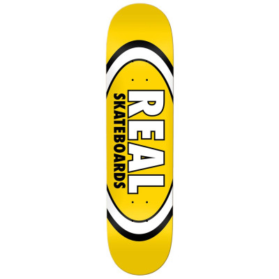 Planche de Skate - REAL Team Classic Oval - Jaune - 8.06"