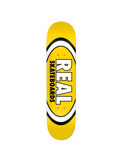 Planche de Skate - REAL Team Classic Oval - Jaune - 8.06"